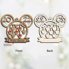 Load image into Gallery viewer, Personalized Christmas Layers Mix Ornament for Grandma - Custom Name Decoration