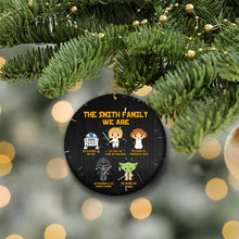 Load image into Gallery viewer, Personalized Christmas Round Aluminium Ornament For Family Gift