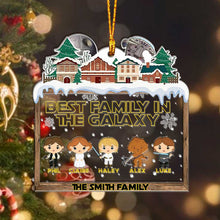 Load image into Gallery viewer, Personalized Christmas Ornament Best Family in the Galaxy Gift