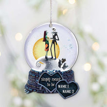 Load image into Gallery viewer, Personalized Christmas Ornament Simply Meant To Be Custom Name Gift