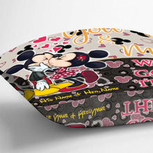 Load image into Gallery viewer, Personalized Couple Throw Pillow with Custom Names | Unique Gift