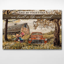 Load image into Gallery viewer, Personalized Couple Mouse Poster Together We Built A Life We Love Gift
