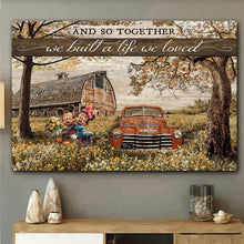 Load image into Gallery viewer, Personalized Couple Mouse Poster Together We Built A Life We Love Gift