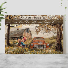 Load image into Gallery viewer, Personalized Couple Mouse Poster Together We Built A Life We Love Gift