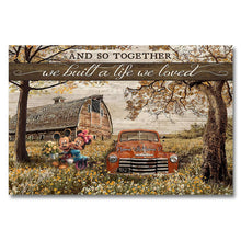 Load image into Gallery viewer, Personalized Couple Mouse Poster Together We Built A Life We Love Gift