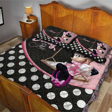 Load image into Gallery viewer, Personalized Minnie Mouse Quilt Set with Names for Kids