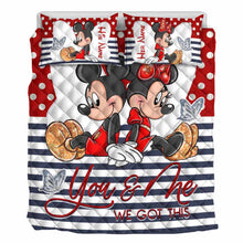 Load image into Gallery viewer, Personalized Mickey & Minnie Quilt Set for Couples | Unique Wedding Gift