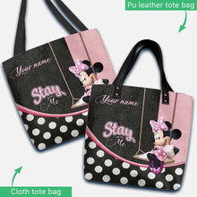 Load image into Gallery viewer, Personalized Minnie Mouse Tote Bag Custom Name Gift for Mom