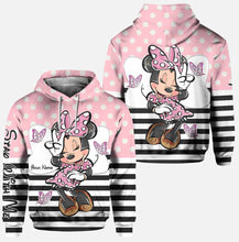 Load image into Gallery viewer, Personalized Minnie Mouse Hoodie and Leggings Set for Kids | Birthday or Christmas Gift