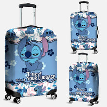 Load image into Gallery viewer, Personalized Luggage Cover with Stitch Print Custom Name Gift