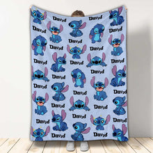 Load image into Gallery viewer, Personalized Ohana Blanket Custom Name Gift for Kids