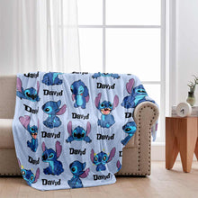 Load image into Gallery viewer, Personalized Ohana Blanket Custom Name Gift for Kids