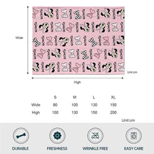 Load image into Gallery viewer, Personalized Mouse Ears Blanket Custom Name Soft Flannel Gift