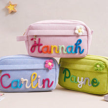 Load image into Gallery viewer, Personalized Corduroy Pencil Case Custom Name Gift for Kids