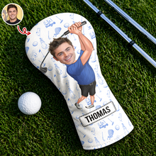 Load image into Gallery viewer, Personalized Funny Golfer Photo Golf Head Cover Unique Gift for Dad