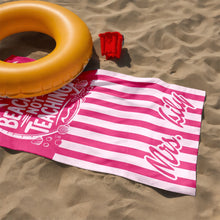 Load image into Gallery viewer, Personalized Beach Towel Funny Teacher Gift for Summer