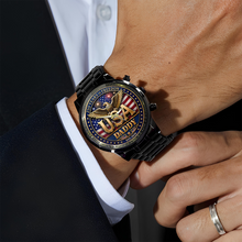 Load image into Gallery viewer, Personalized Family Photo Wrist Watch Custom Gift for Dad