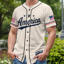 Load image into Gallery viewer, Personalized 250 Years of Freedom Baseball Jersey Custom Name Gift