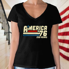 Load image into Gallery viewer, Patriotic 250 Years Vintage T-Shirt Custom Name Gift