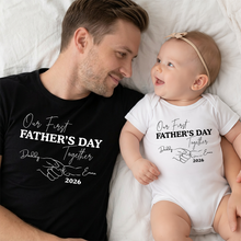 Load image into Gallery viewer, Personalized Matching Father & Child T-Shirt Set Gift