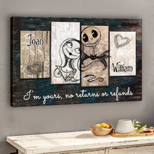 Load image into Gallery viewer, Personalized Couple Canvas Art Custom Name Gift for Anniversary