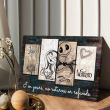 Load image into Gallery viewer, Personalized Couple Canvas Art Custom Name Gift for Anniversary