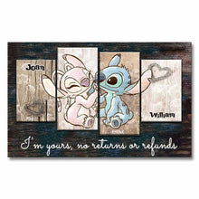 Load image into Gallery viewer, Personalized Couple Ohana Canvas Print Custom Names Gift