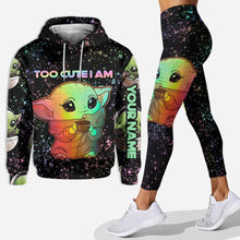 Load image into Gallery viewer, Personalized The Force Hoodie & Leggings Cute Custom Name Gift