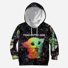 Load image into Gallery viewer, Personalized The Force Hoodie & Leggings Cute Custom Name Gift