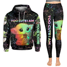 Load image into Gallery viewer, Personalized The Force Hoodie & Leggings Cute Custom Name Gift