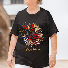 Load image into Gallery viewer, Personalized Independence Day T-Shirt & Hoodie with American Flag Design