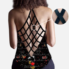 Load image into Gallery viewer, Personalized Mickey Mouse Ears Cross Tank Top Custom Name Gift