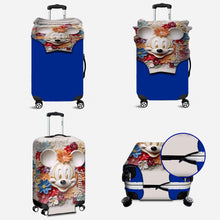 Load image into Gallery viewer, Personalized 3D Floral Mouse Luggage Cover Custom Name Gift
