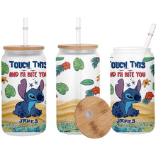 Load image into Gallery viewer, Personalized 16oz Can Glass with Straw Custom Name Gift Idea