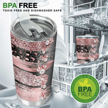 Load image into Gallery viewer, Personalized Pink Glitter Tumbler Custom Name Gift for Her