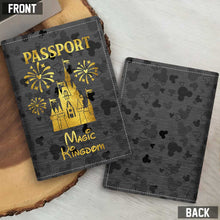 Load image into Gallery viewer, Personalized Magic Kingdom Passport Holder Custom Gift for Travel