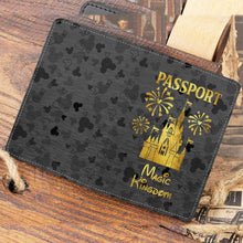 Load image into Gallery viewer, Personalized Magic Kingdom Passport Holder Custom Gift for Travel