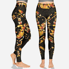 Load image into Gallery viewer, Personalized Hoodie and Leggings Set with Mouse Design, Fall Colors