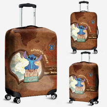 Load image into Gallery viewer, Personalized Ohana Luggage Cover with Adventure Design for Travelers