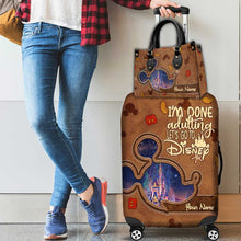 Load image into Gallery viewer, Personalized Leather Handbag & Luggage Cover Magic Ears Gift for Her
