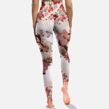Load image into Gallery viewer, Personalized Floral Mouse Hoodie and Leggings Set for Girls | Custom Name Gift