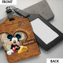 Load image into Gallery viewer, Personalized Leather Luggage Tag Custom Name Travel Gift