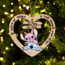 Load image into Gallery viewer, Personalized Christmas Ohana Ornament Custom Name Gift for Couple