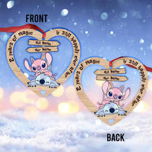 Load image into Gallery viewer, Personalized Christmas Ohana Ornament Custom Name Gift for Couple