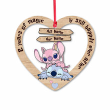 Load image into Gallery viewer, Personalized Christmas Ohana Ornament Custom Name Gift for Couple