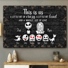 Load image into Gallery viewer, Personalized Nightmare Canvas Art Family Portrait Gift