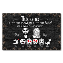 Load image into Gallery viewer, Personalized Nightmare Canvas Art Family Portrait Gift