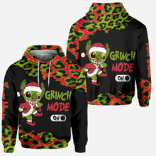 Load image into Gallery viewer, Personalized Grinch Mode Christmas Hoodie & Leggings Set