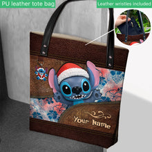 Load image into Gallery viewer, Personalized Ohana Tote Bag with Custom Name for Christmas