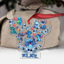 Load image into Gallery viewer, Personalized Christmas Transparent Ornament with Name for Family Gift